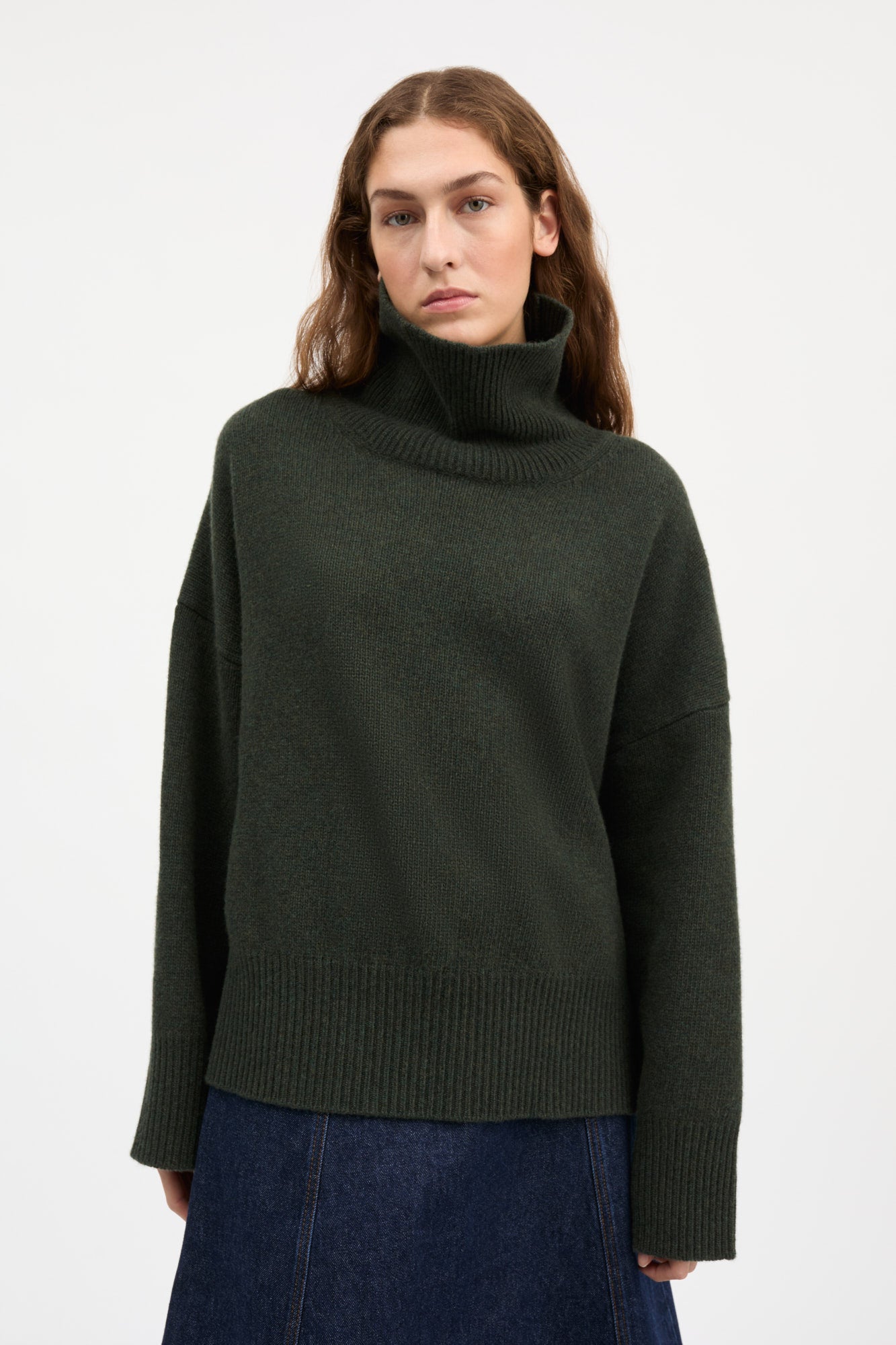 Skall Studio Silene t-neck Turtleneck Dark green