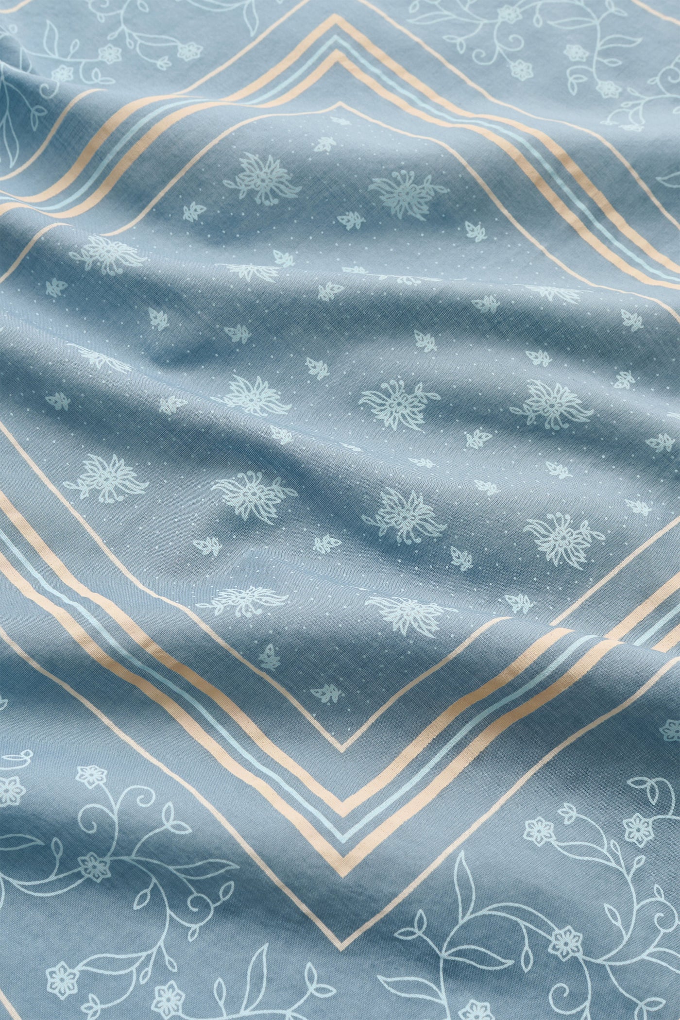 Skall Studio Skall classic scarf 55x55 Scarf Stormblue/Beige