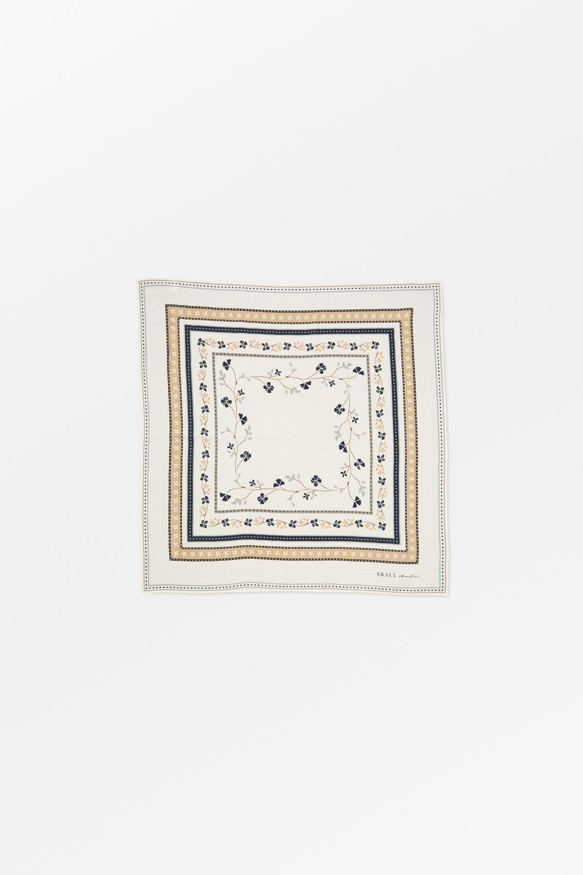 Skall Studio Skall floral scarf 55x55 Scarf Ivory