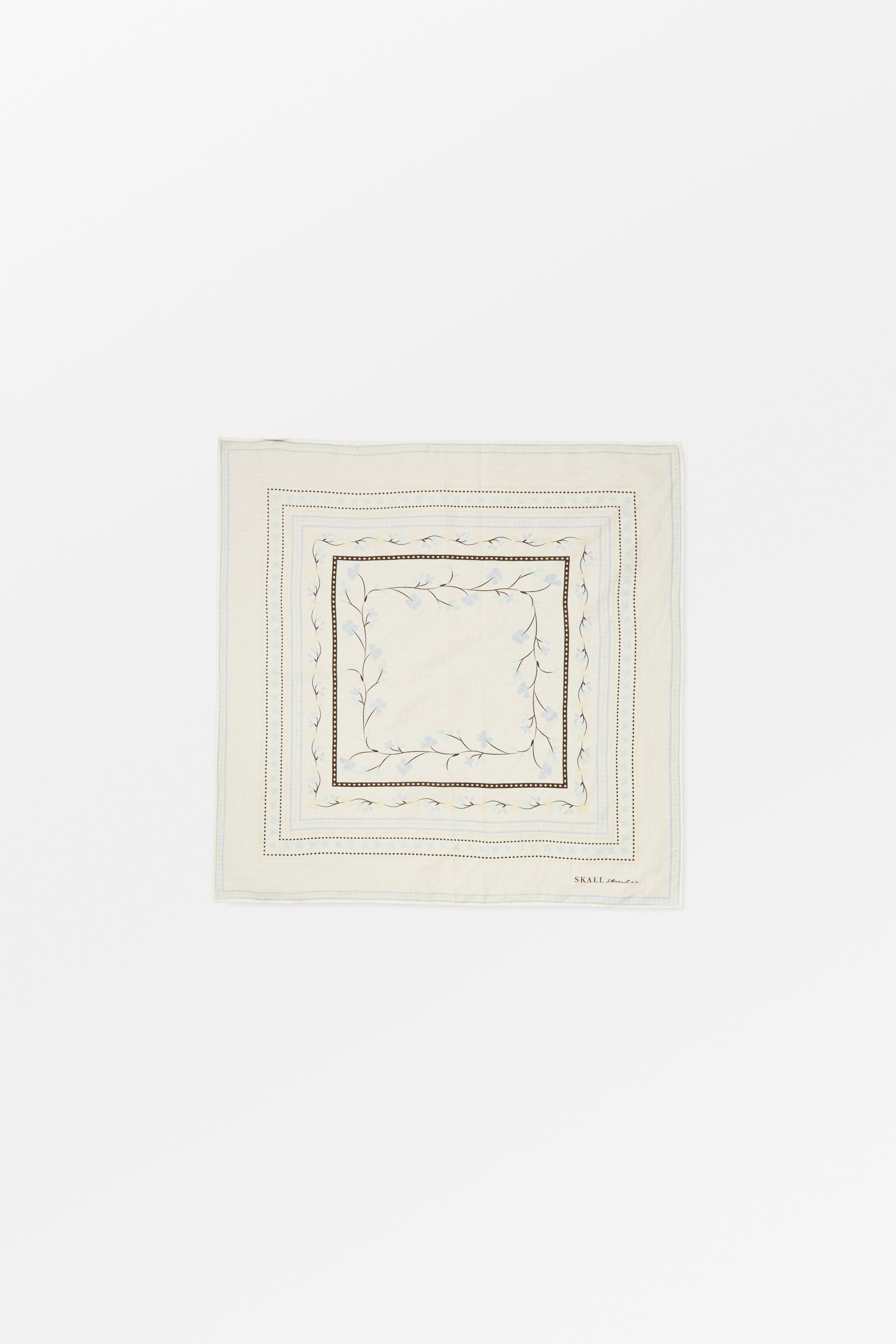 Skall Studio Skall floral scarf 55x55 Scarf Off white