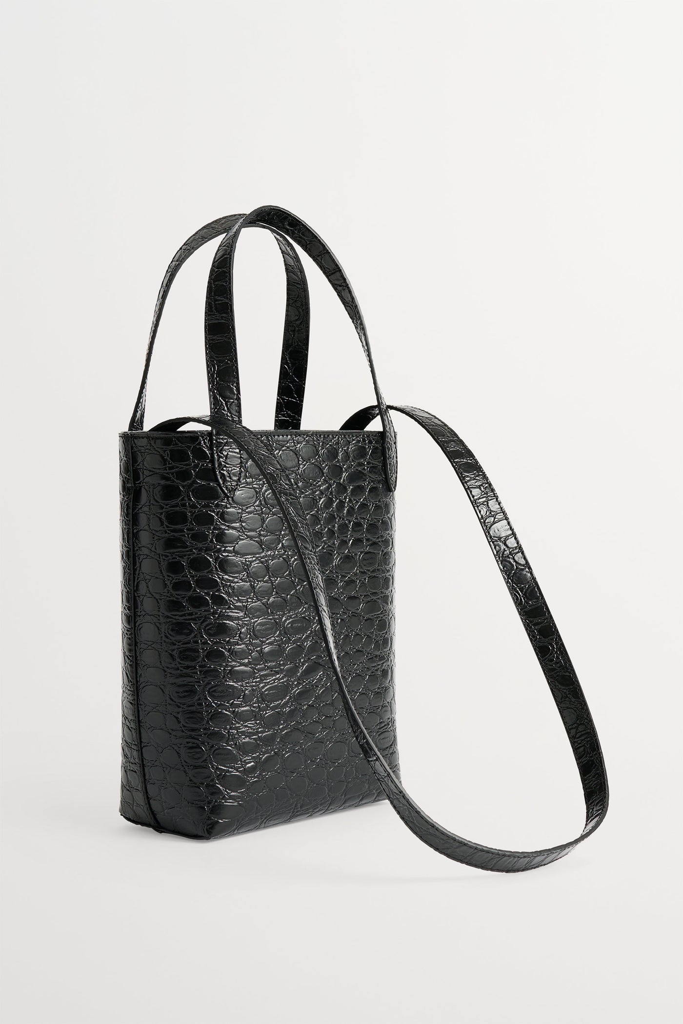 Skall Studio Small city tote Tote Croco black