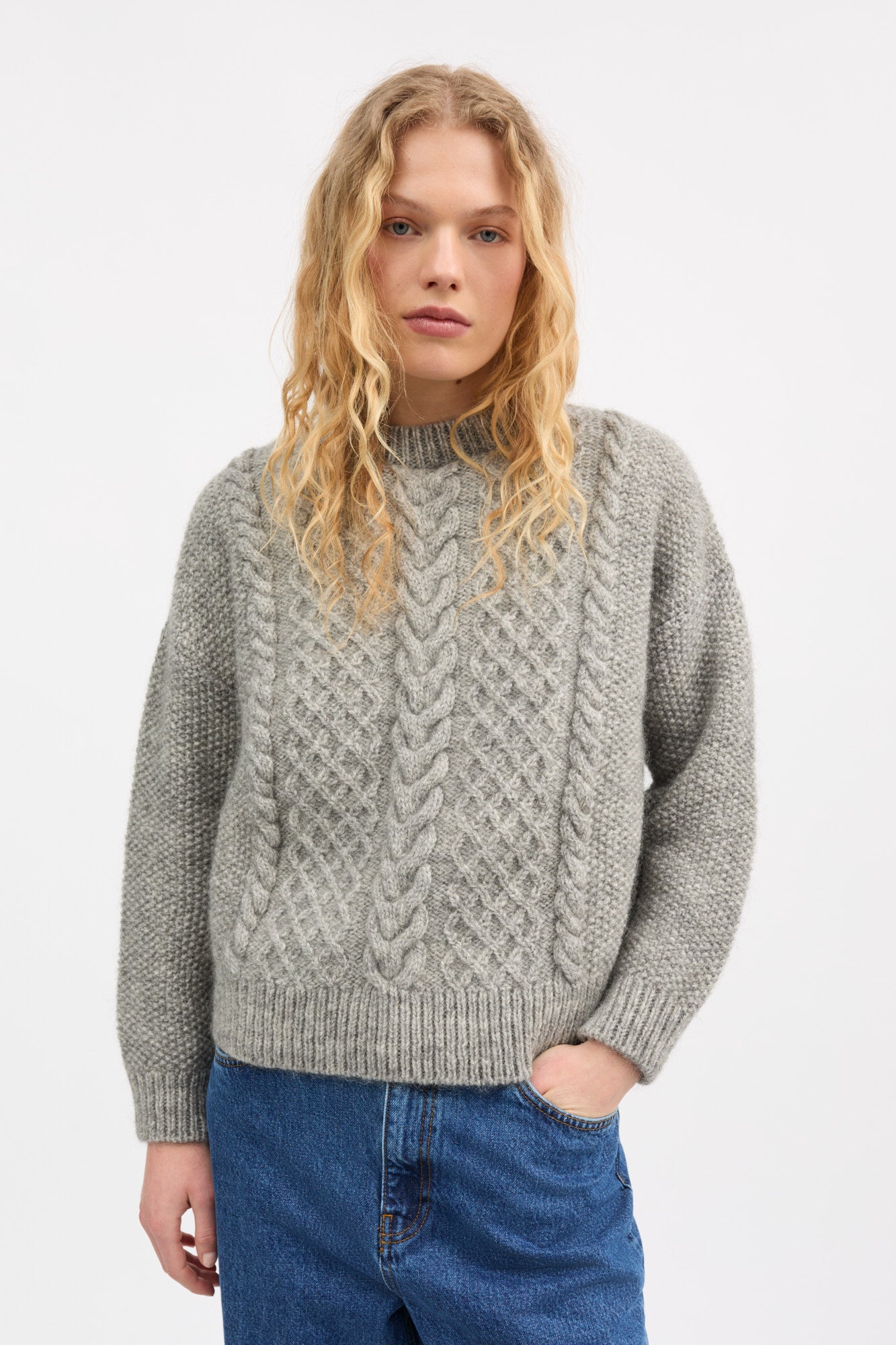 Skall Studio Sophie knit Knit Light grey