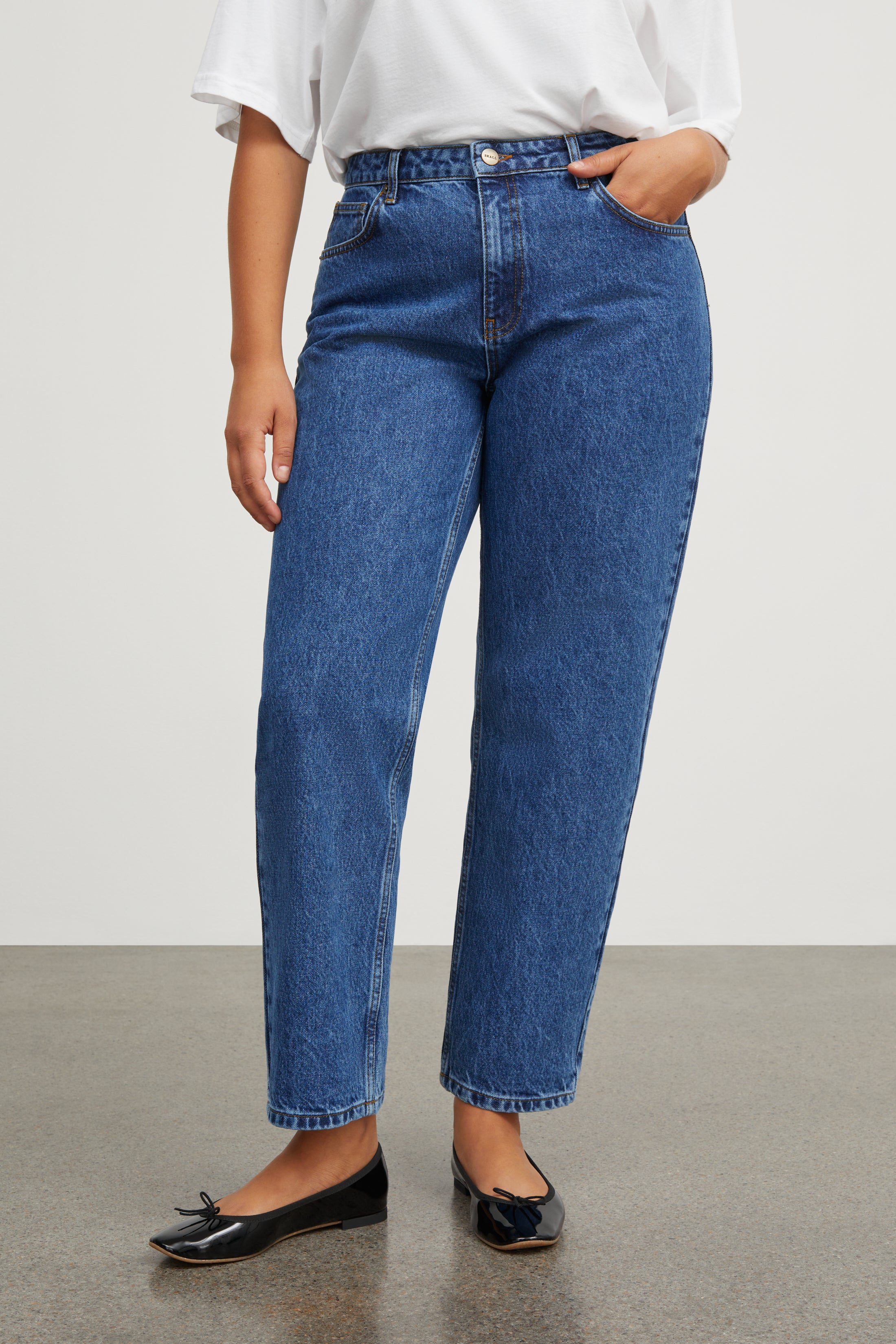 Skall Studio Allison cropped jeans Jeans Mid blue