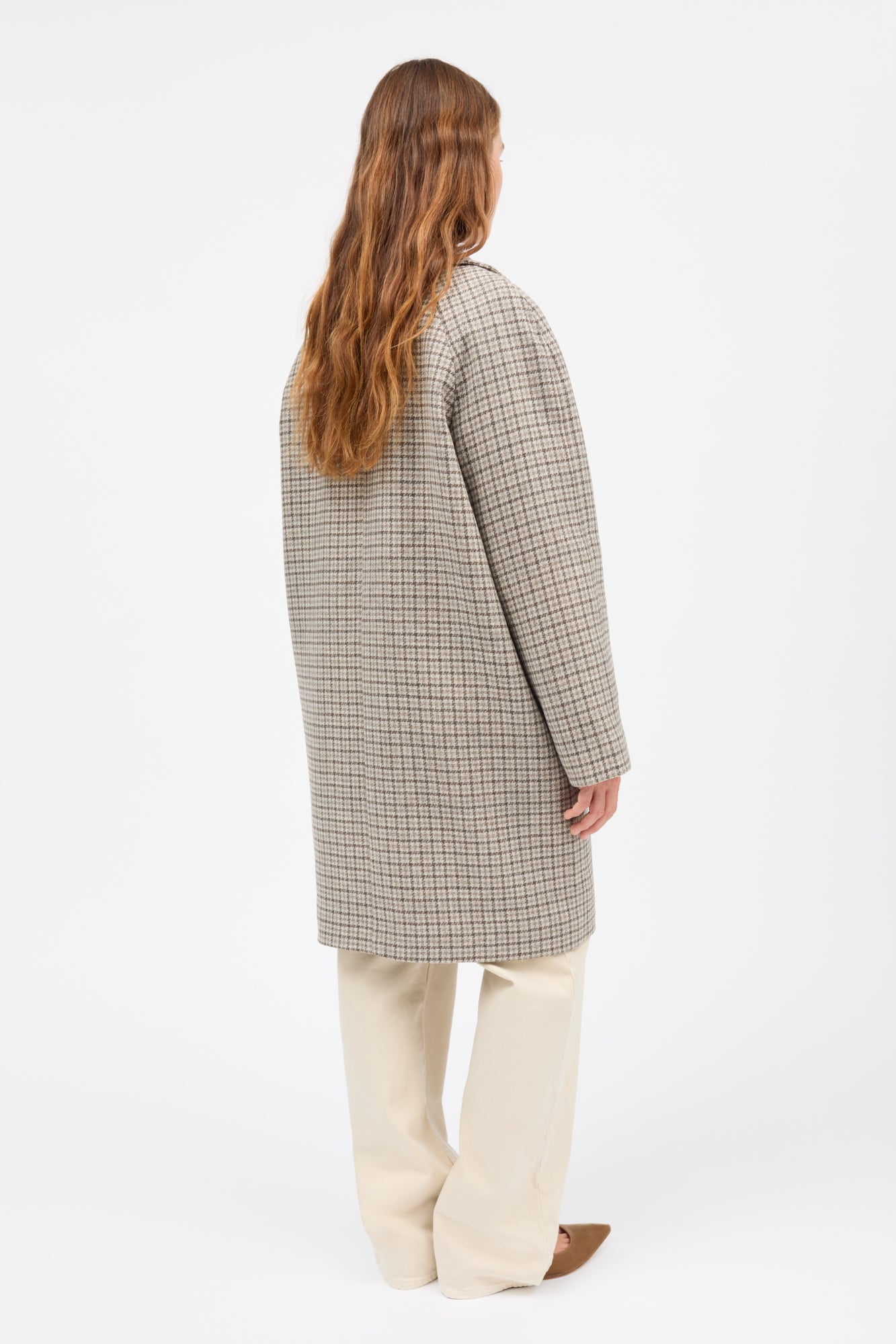 Skall Studio Tempest coat Coat Brown/grey small heritage check