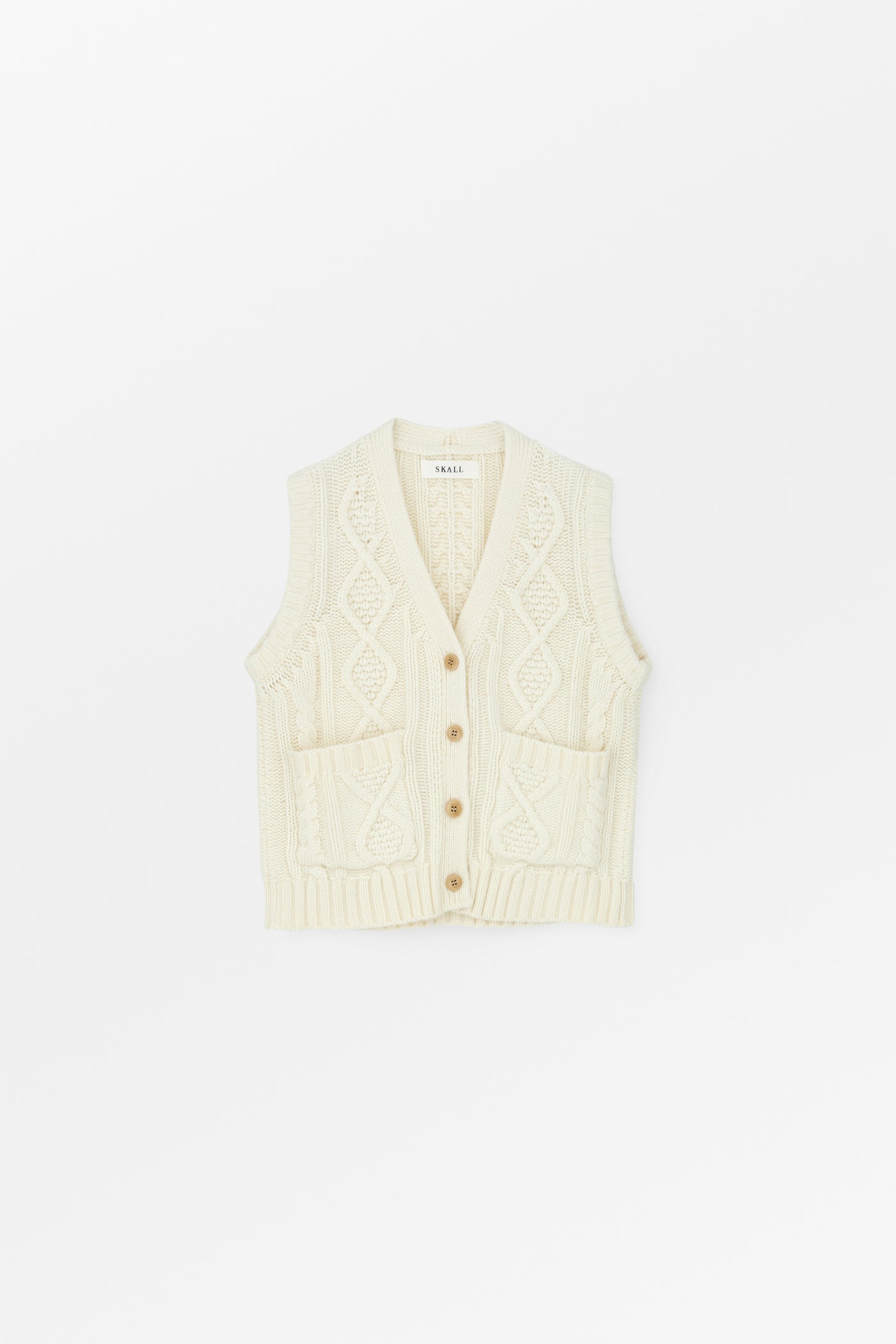 Skall Studio White sun vest Vest Ecru