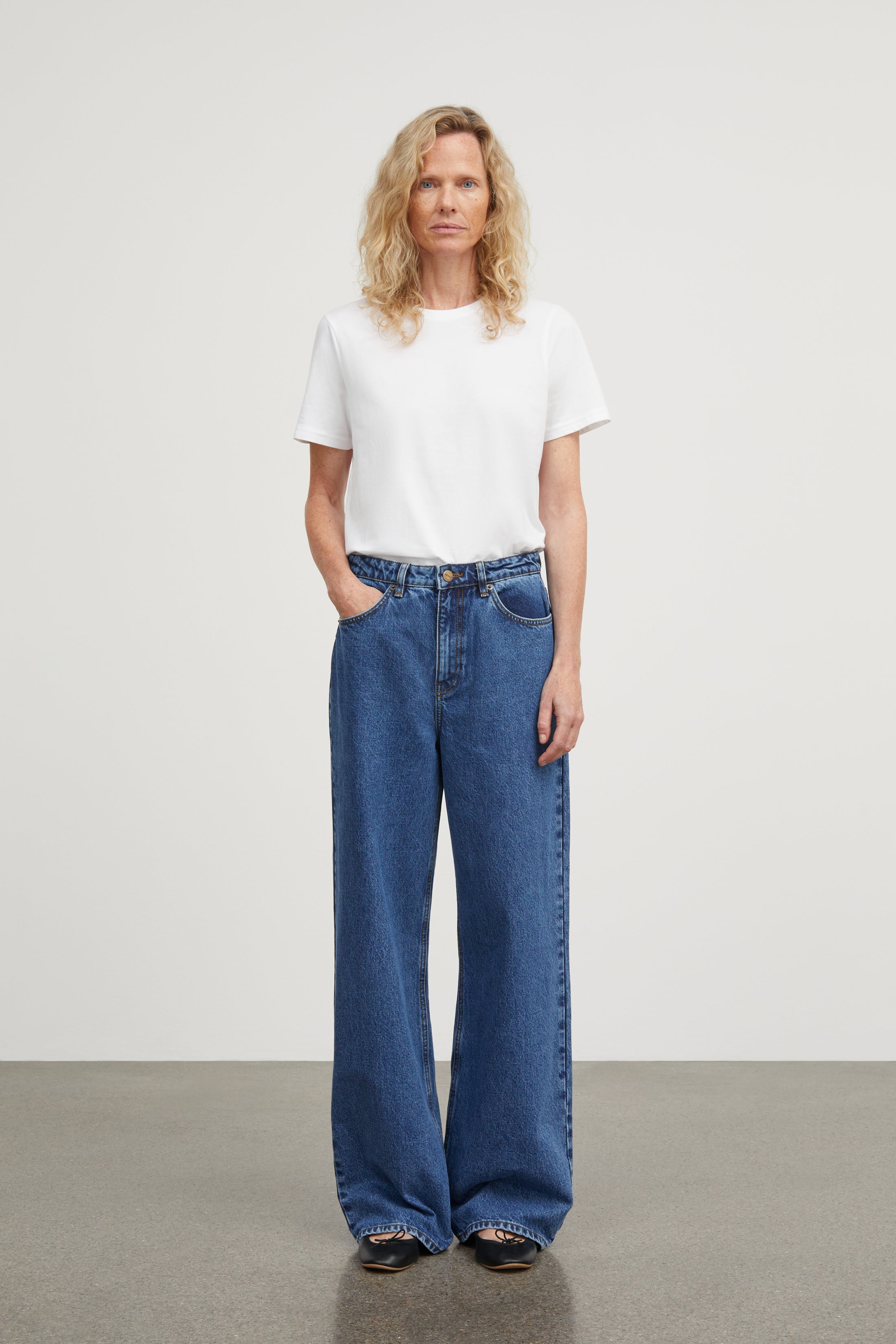 Skall Studio Willow wide jeans Jeans Mid blue