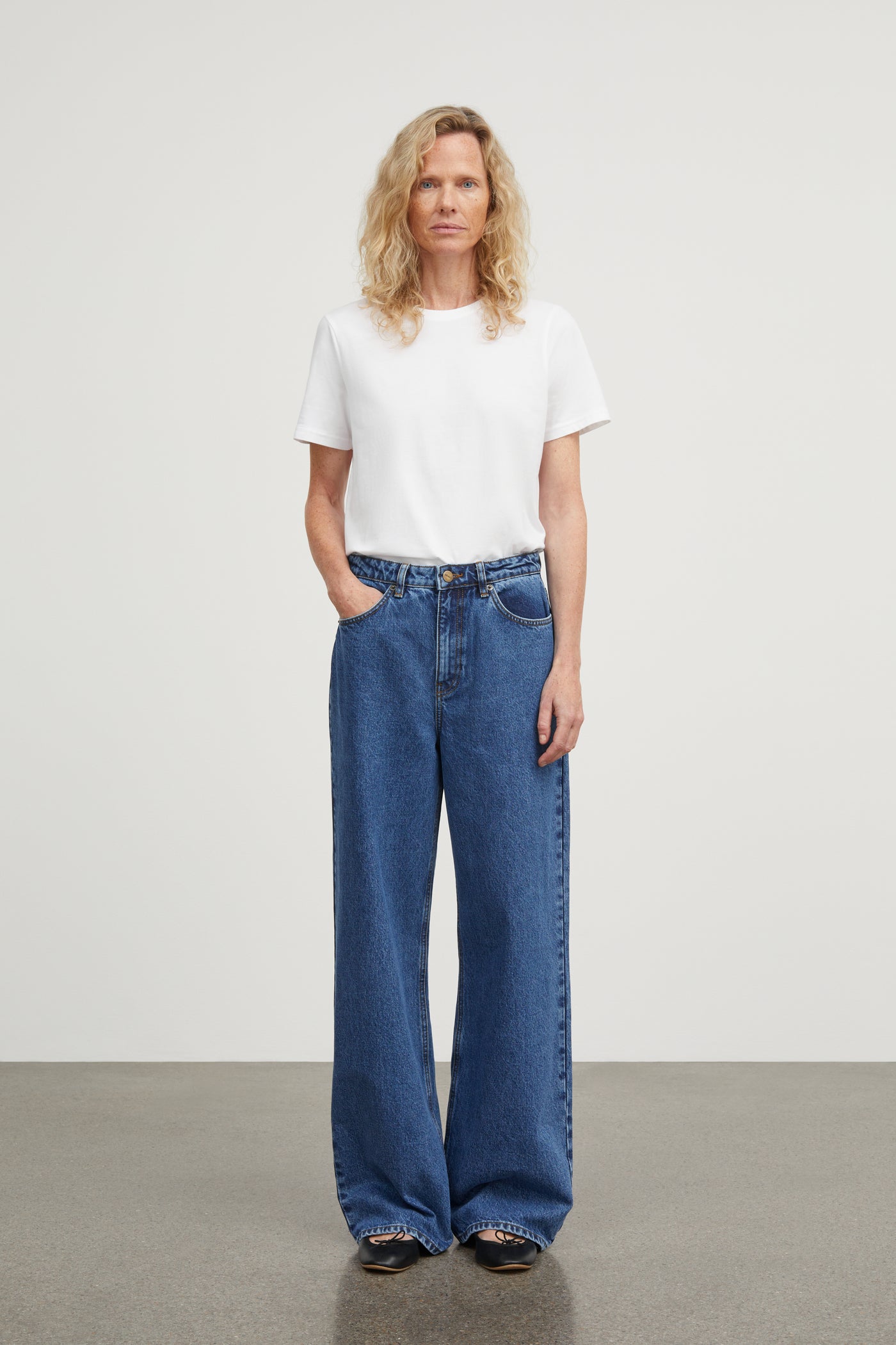 Skall Studio Willow wide jeans Jeans Mid blue