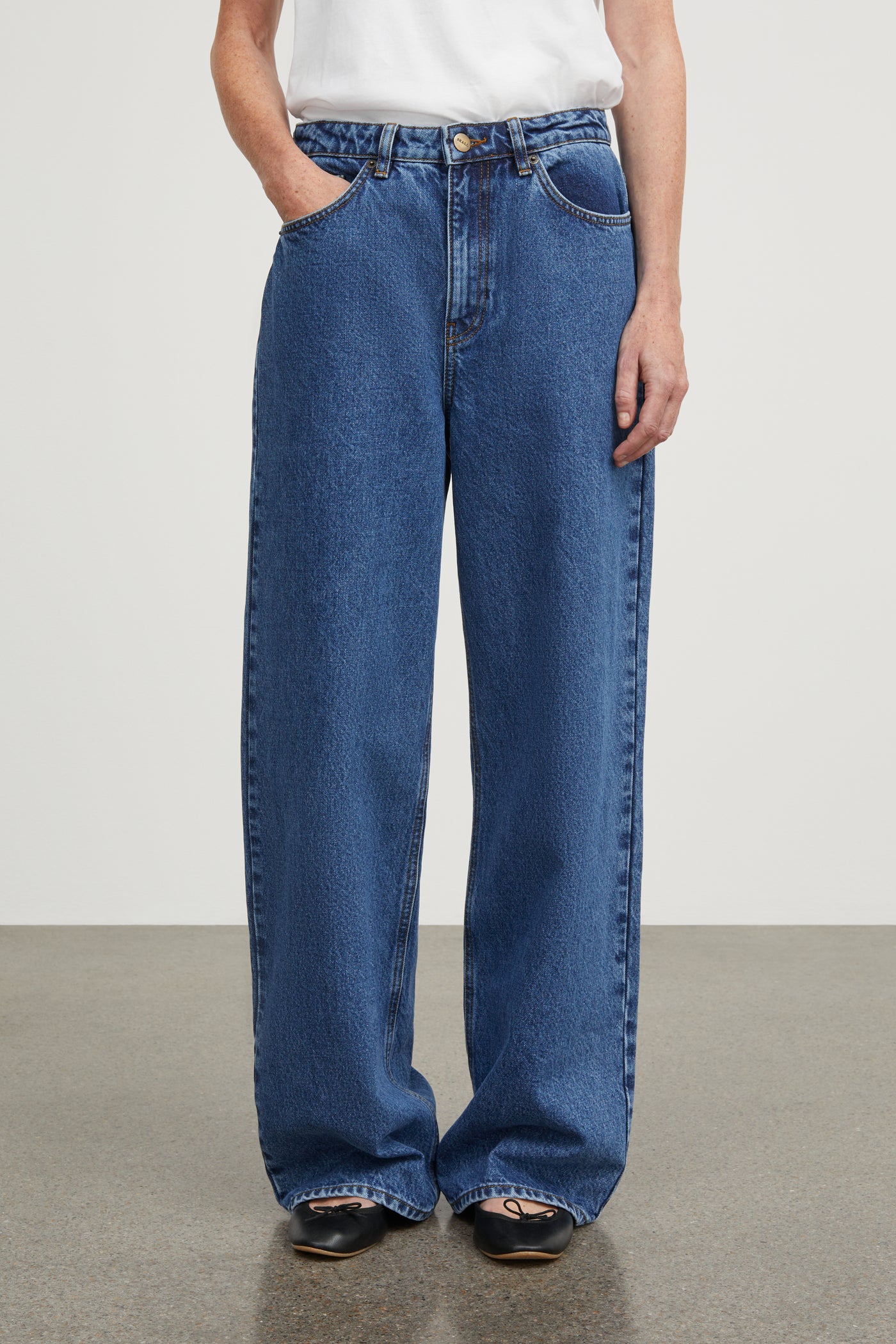 Skall Studio Willow wide jeans Jeans Mid blue