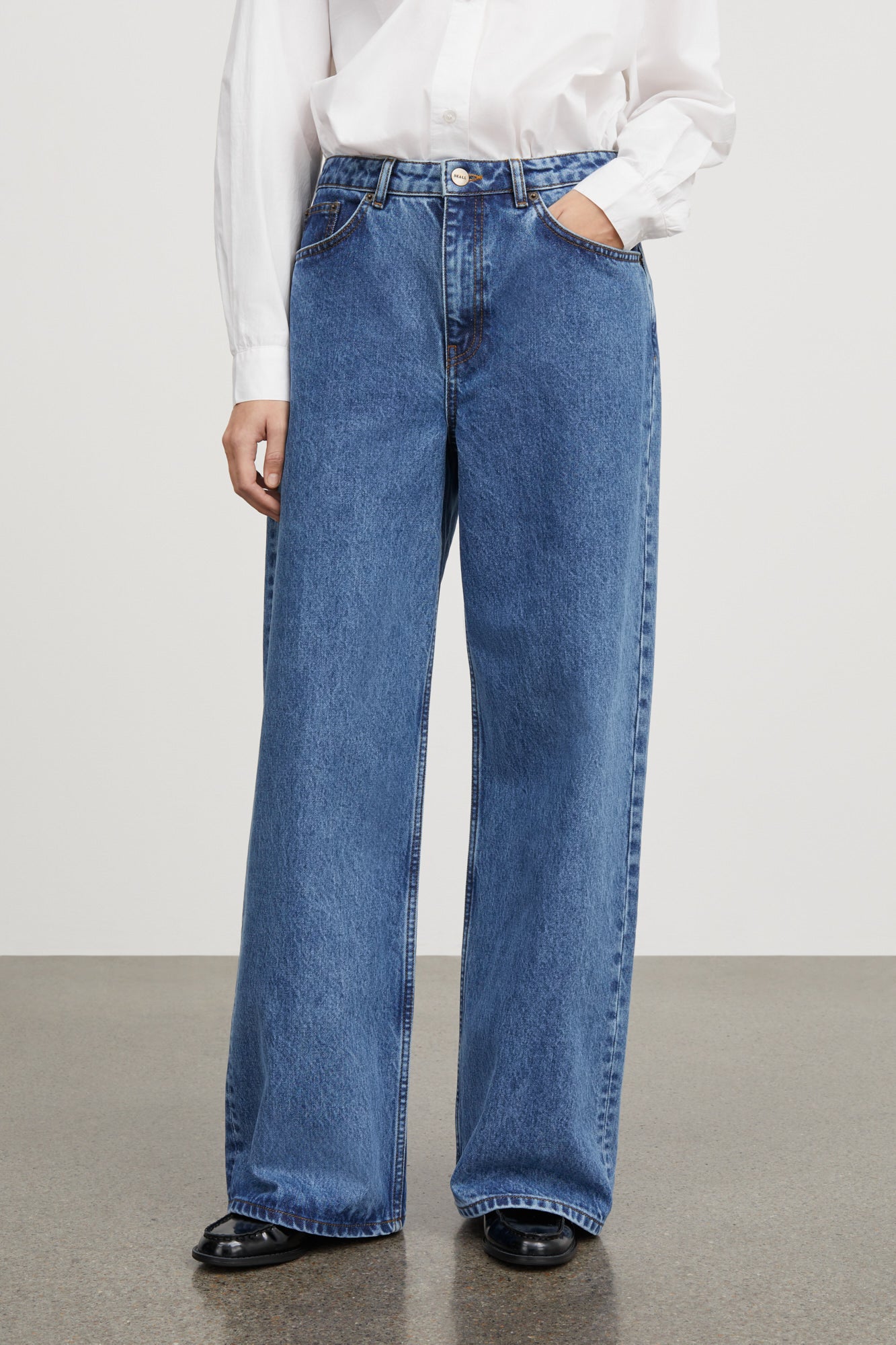 Skall Studio Willow wide jeans Jeans Washed mid blue