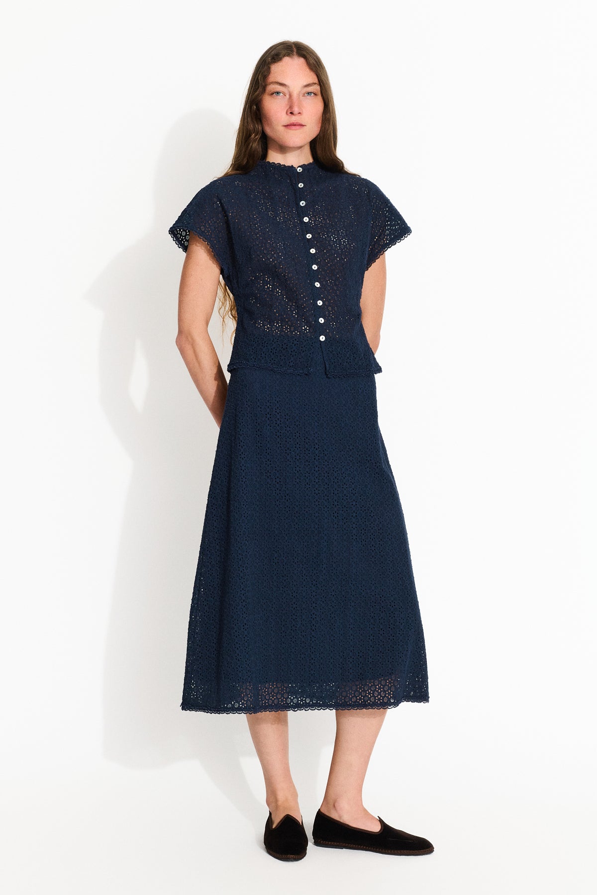 Skall Studio Winona blouse Blouse Dark navy